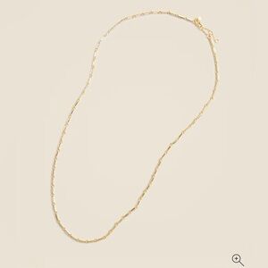 J. Crew Factory Gold Baguette Crystal Chainlink Necklace